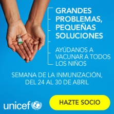 Urbil apoya la campaña de vacunación de Unicef
