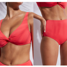 Bikini rojo para mujer con mucho pecho