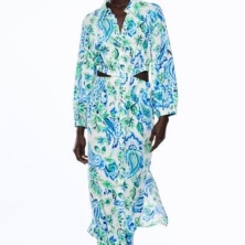 Vestido con estampado Paisley