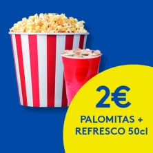 Adquiere tu pack de palomitas + refresco por solo 2€ para Cinesa con la App de Urbil