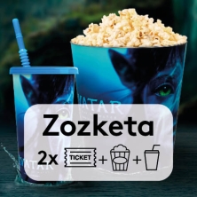 AVATAR SORTAREN ZOZKETA: IRABAZI KRISPETENTZAKO AVATAR-EN 2 METALEZKO KUBO ETA 2 EDALONTZI ETA 2 ZINEMA-SARRERA