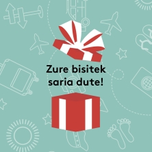 EGIN CHECK-IN ZURE BISITAN, ETA PARTE HARTU EROSKI BIDAIAK-EN 1.000€-KO TXARTEL BATEN ZOZKETAN!