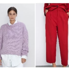 Morado y rojo