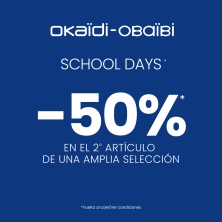 50% de descuento en el segundo artículo