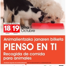 RECOGIDA DE COMIDA PARA ANIMALES EN EROSKI URBIL