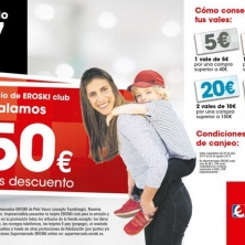 EROSKI URBIL REGALA HASTA 50€ EN VALES DE DESCUENTO